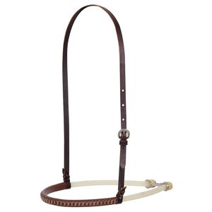 Martin Saddlery Double Rope Noseband with Laced Harness Cover, Natural