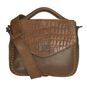 STS Catalina Croc Leather Dakota Crossbody Bag