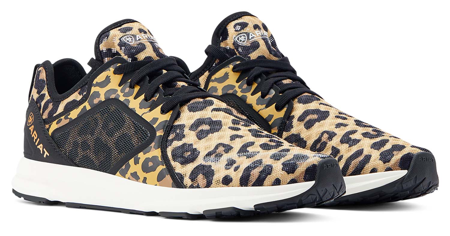 Women's Fuse Tennis Shoes, Leopard Print by Ariat Jeffers