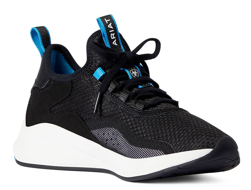 Women's Ignite Waterproof Tennis Shoes, Black by Ariat Jeffers