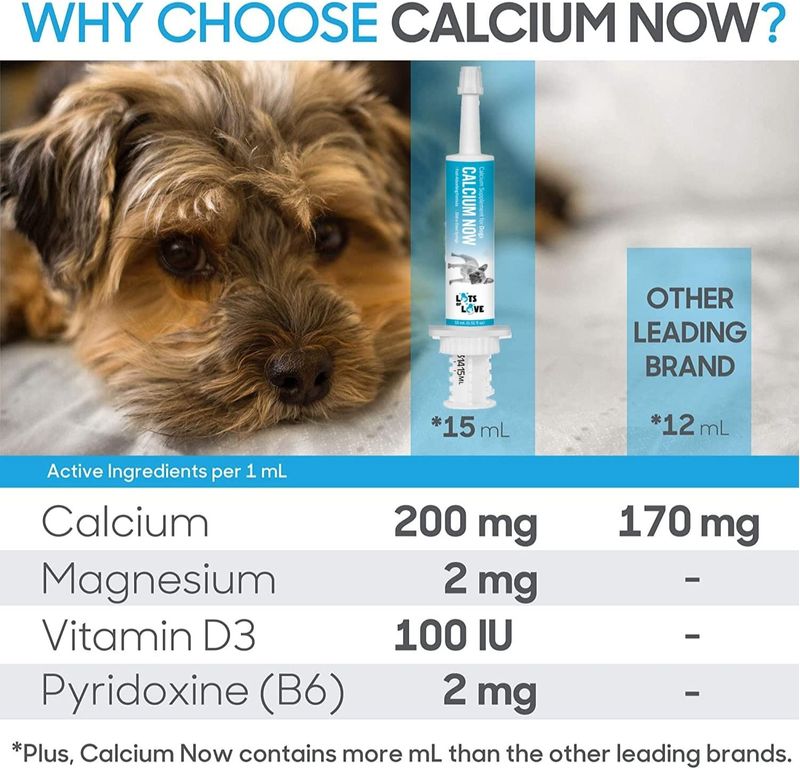 Liquid calcium for whelping 2024 dogs