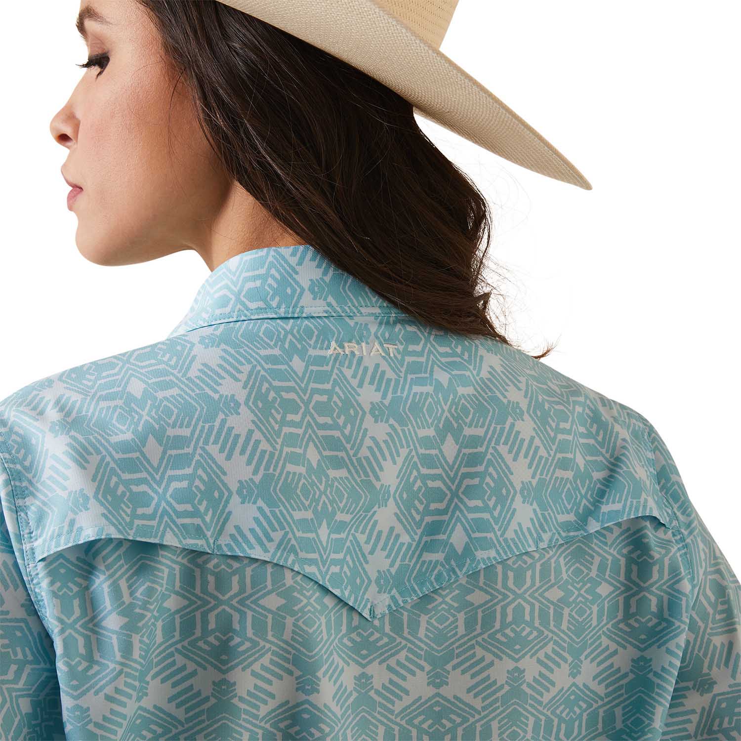 Women's Western VenTek Stretch Shirt, Zia Print by Ariat - Jeffers