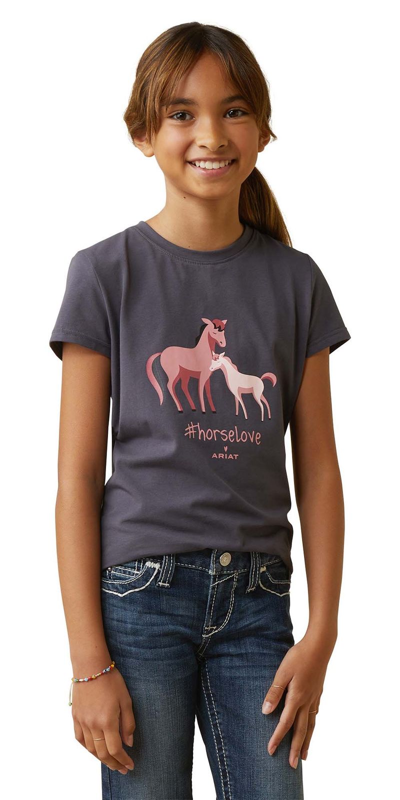 Ariat-Girls--horselove-T-Shirt-Small