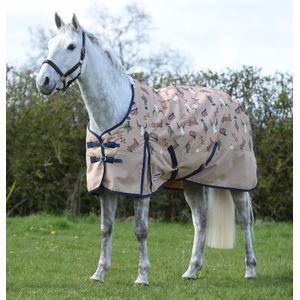 WeatherBeeta ComFITec Essential Standard Neck Medium Weight Horse Blanket, Sante Fe Sands