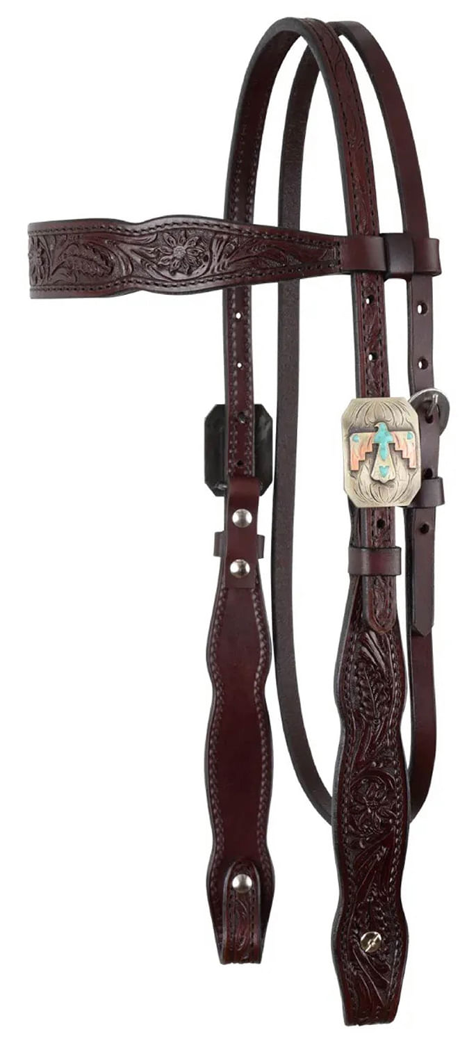 Circle-Y-Great-Oak-Browband-Headstall-Full