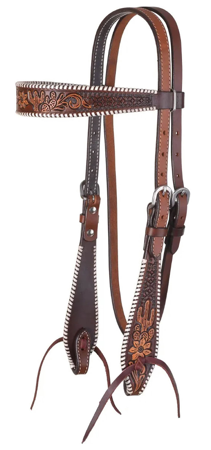 Circle-Y-Desert-Rawhide-Browband-Headstall-Full