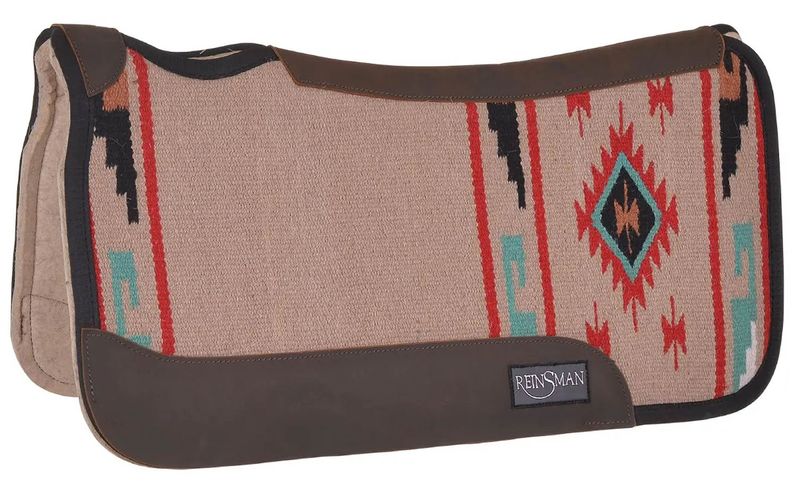 Reinsman Ranahan Wool Saddle Pad, Red, 31"x32"