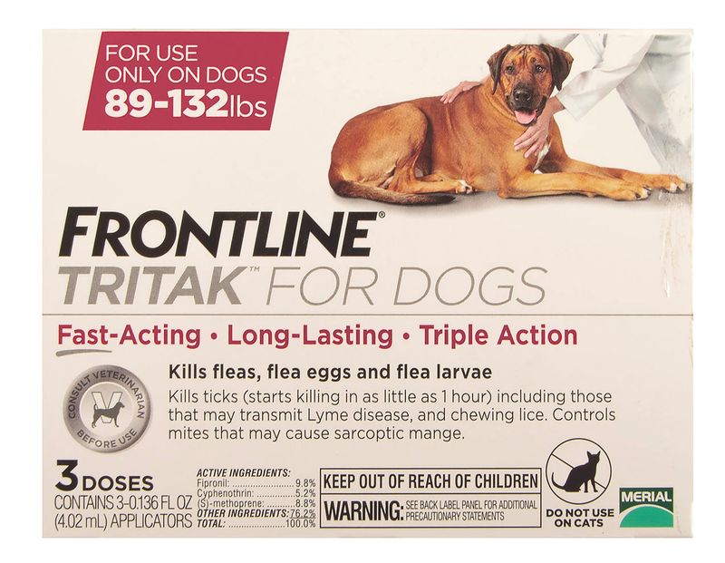 Frontline Tritak Dog/Puppy 89-132 lb 3 month