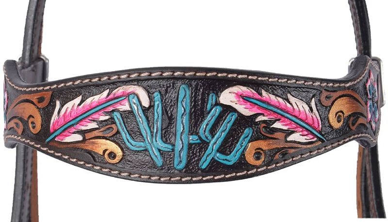 Circle-Y-Desert-Flower-Browband-Headstall-Full