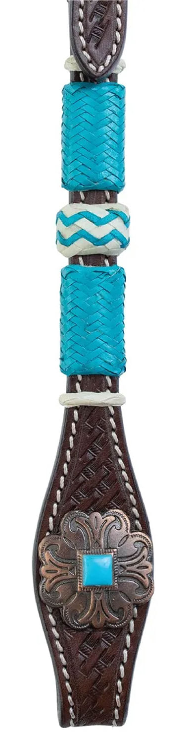 Circle-Y-Turquoise-Round-Up-Browband-Headstall-Full