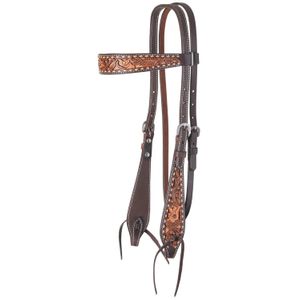 Circle Y Dusty Floral Browband Headstall, Full