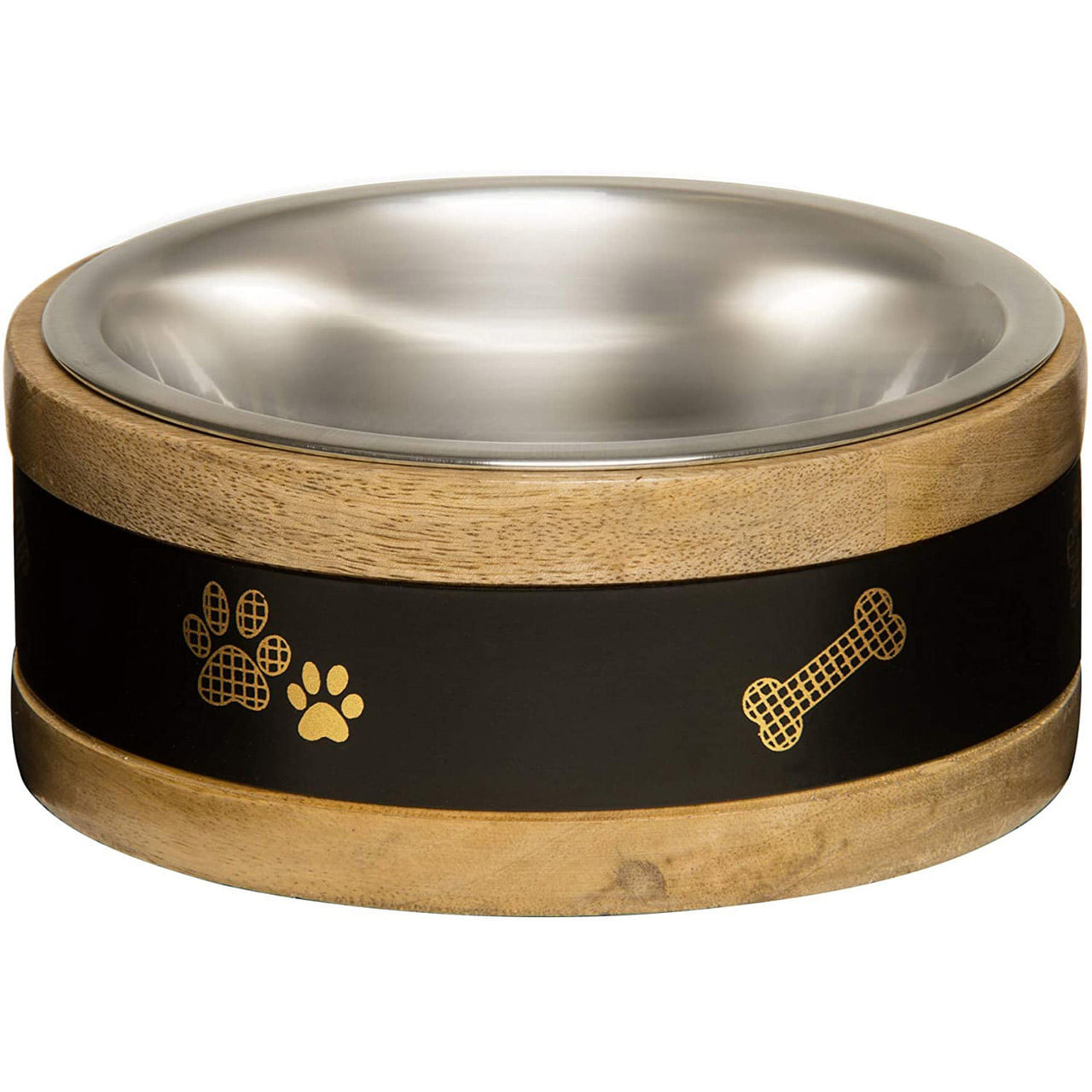 Wooden Ring Dog Bowl By Black Label - Jeffers