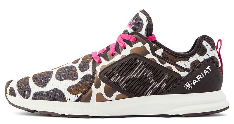 Ariat-Womens-Fuse-Tennis-Shoes-Cow-Print-6