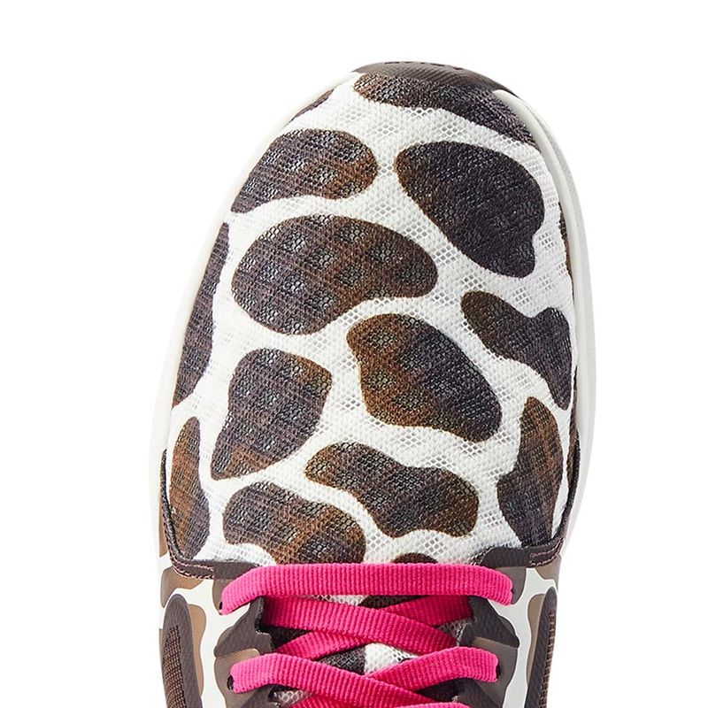 Ariat-Womens-Fuse-Tennis-Shoes-Cow-Print-6