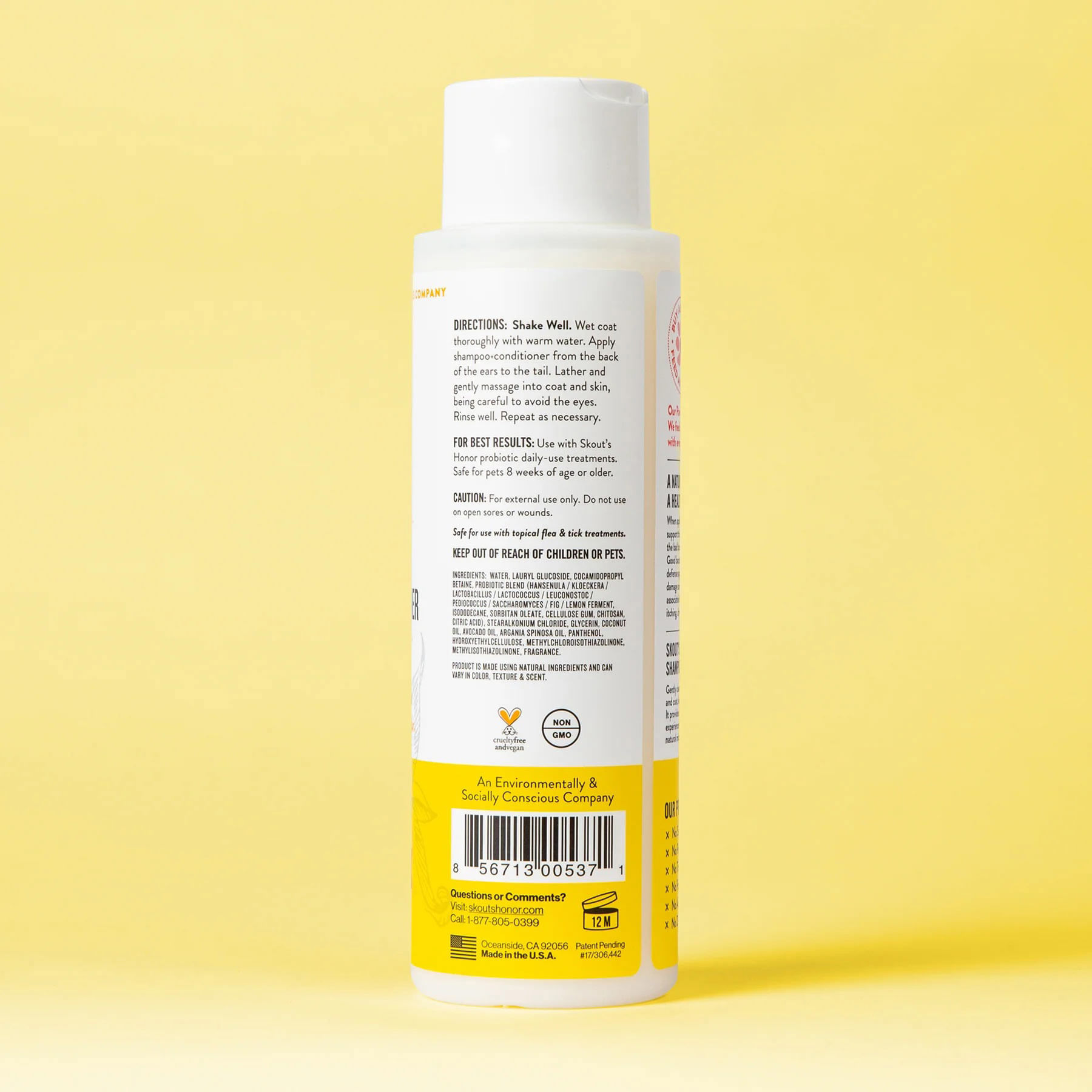 Skout's Honor Probiotic Shampoo+Conditioner, 16 oz Jeffers