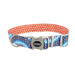 Sublime Adjustable Dog Collar, Blue Diamond Dots