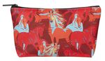 Colorful Horses Cosmetic Pouch, Medium