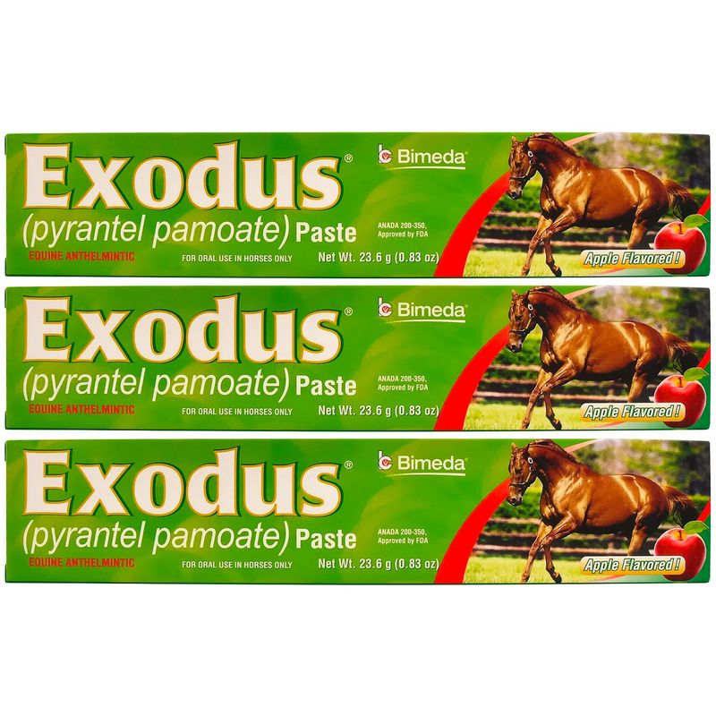 Exodus-Pyrantel-Pamoate-Paste-|-23.6-grams-|-Apple-Flavored-|-3-Pack