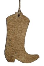 Cowhide-Leather-Cowboy-Boot-Christmas-Ornament
