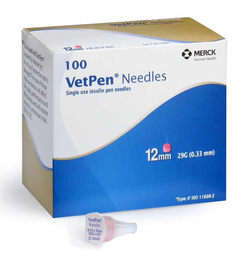 Rx Vetsulin VetPen Needle, 12 mm, 100 ct Jeffers
