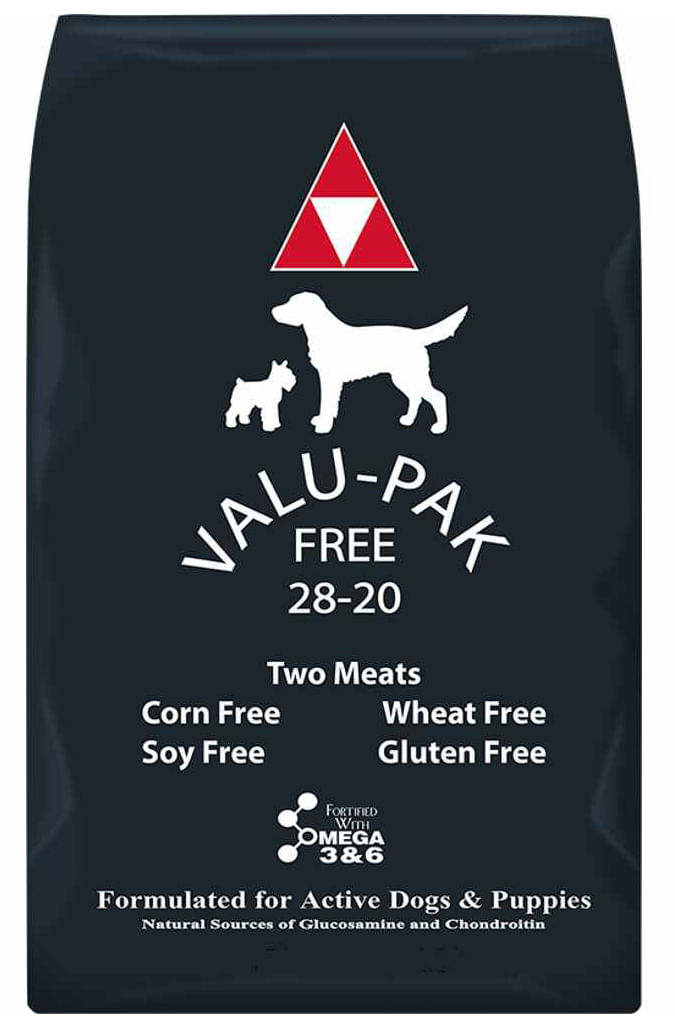 Valu-Pak-Free-28-20-Dog-Food--Black-Bag--20lb