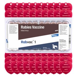RabVac 1 Rabies Vaccine Kit with Tags