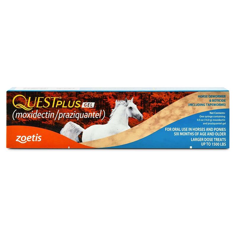 Quest Plus Horse Dewormer Gel 2 Moxidectin, 12.5 Praziquantel Jeffers