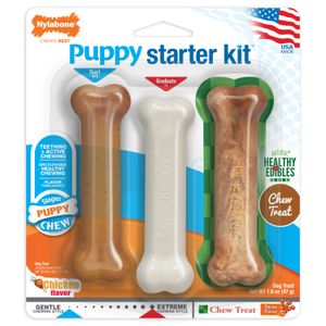 Nylabone Puppy Starter Kit, 3 pack