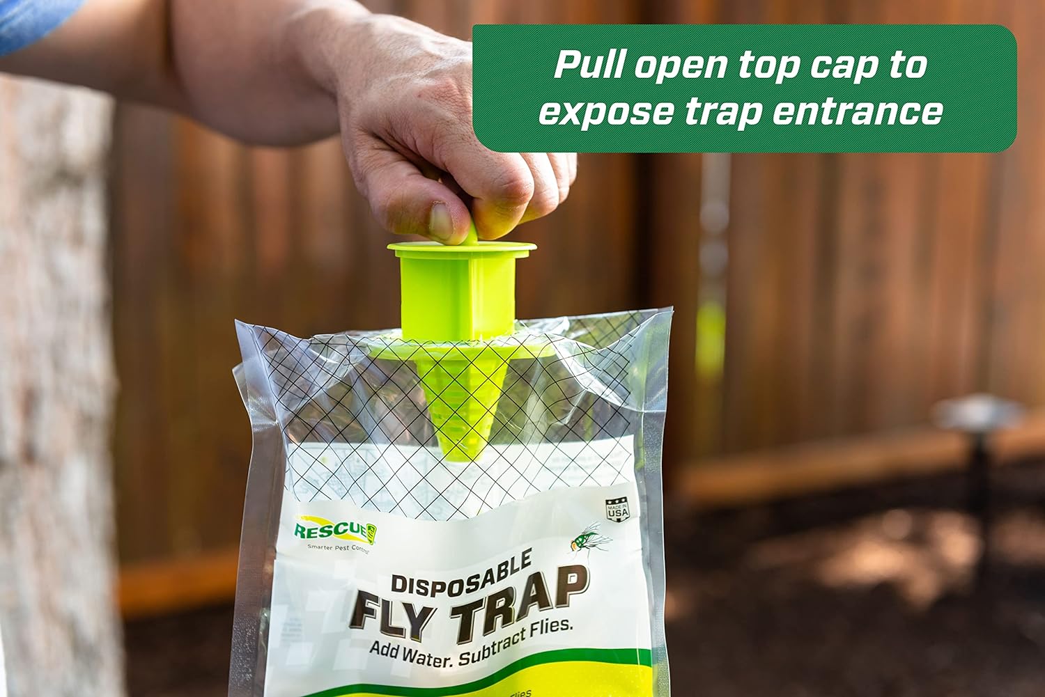 RESCUE! Outdoor Disposable Hanging Fly Traps Pest Control Jeffers