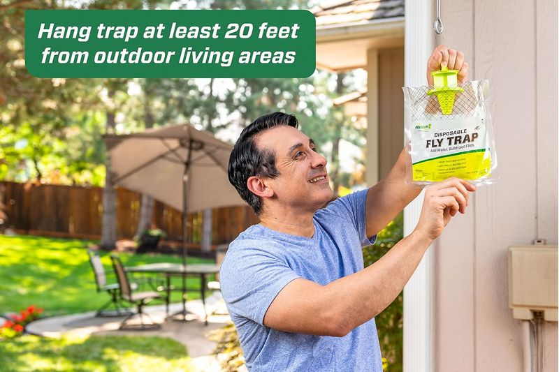 RESCUE! Outdoor Disposable Hanging Fly Traps Pest Control Jeffers