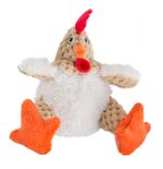 White-Fat-Rooster-Dog-Toy-Mini