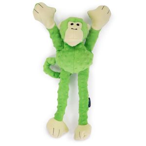 Crazy Tugs Green Monkey Dog Toy, Large