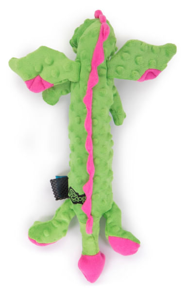 Skinny Green Dragon Dog Toy, Large by goDog - Jeffers