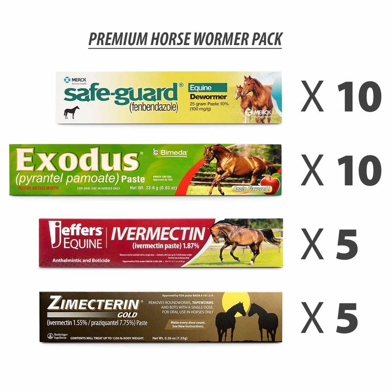 Premium Horse Wormer Kit for 5 Horses Jeffers