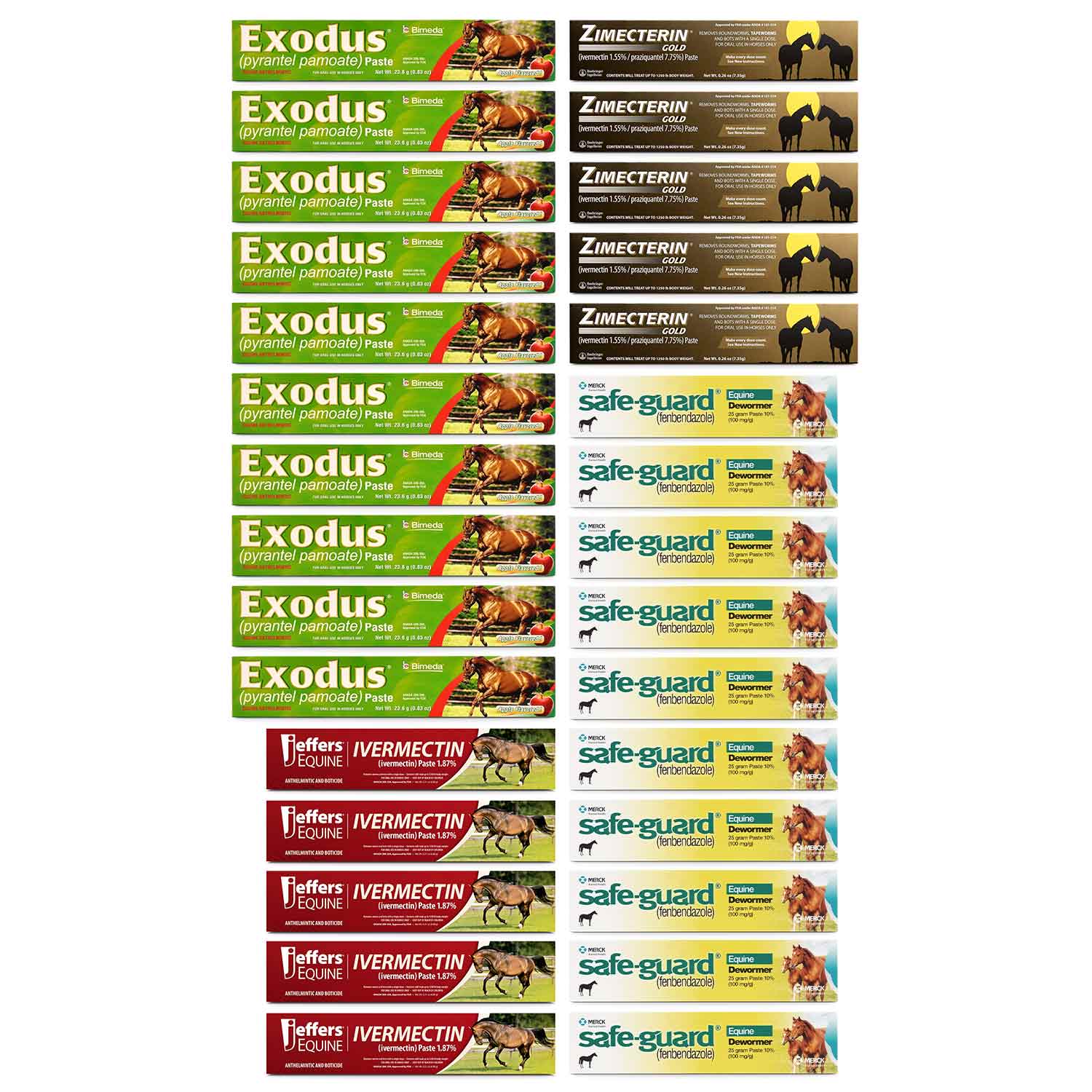 Premium Horse Wormer Kit for 5 Horses Jeffers