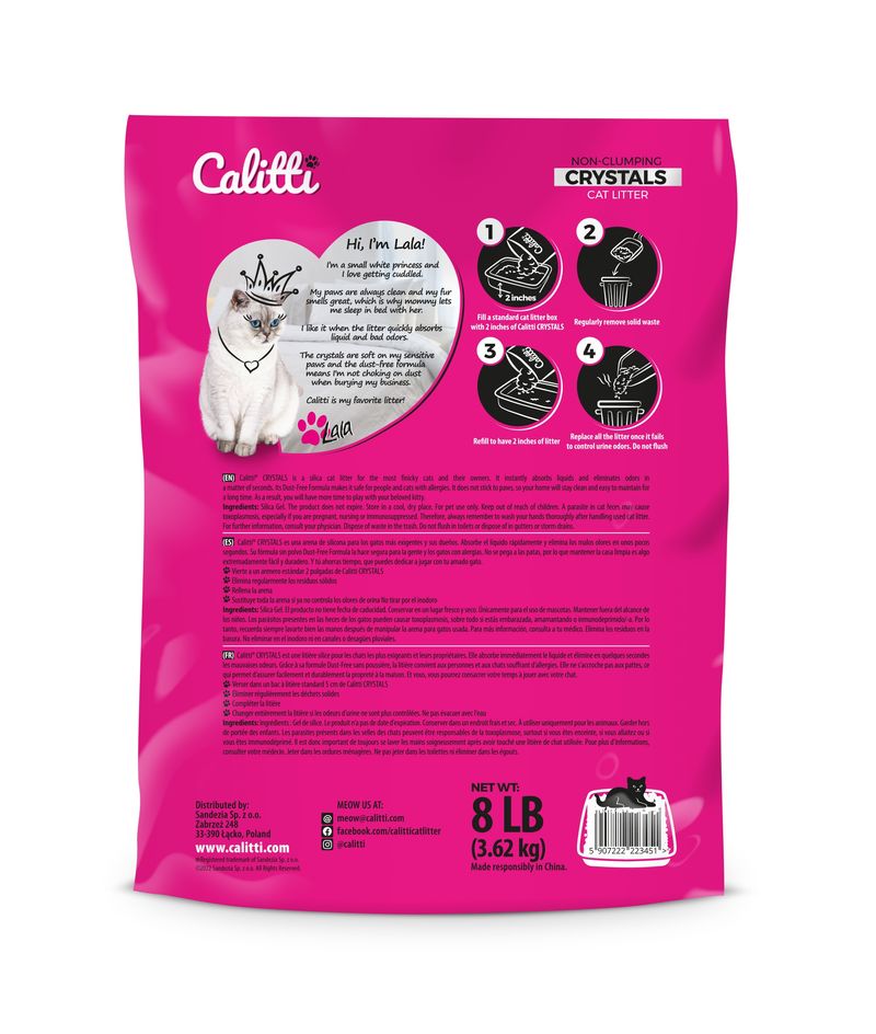 Calitti NonClumping Cat Litter Crystals with Silica Gel, Cat Litter 8 lbs Jeffers
