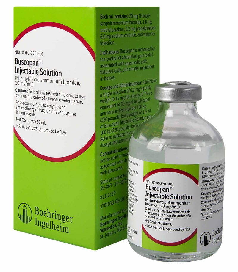 Buscopan Injectable Solution for Horses Jeffers