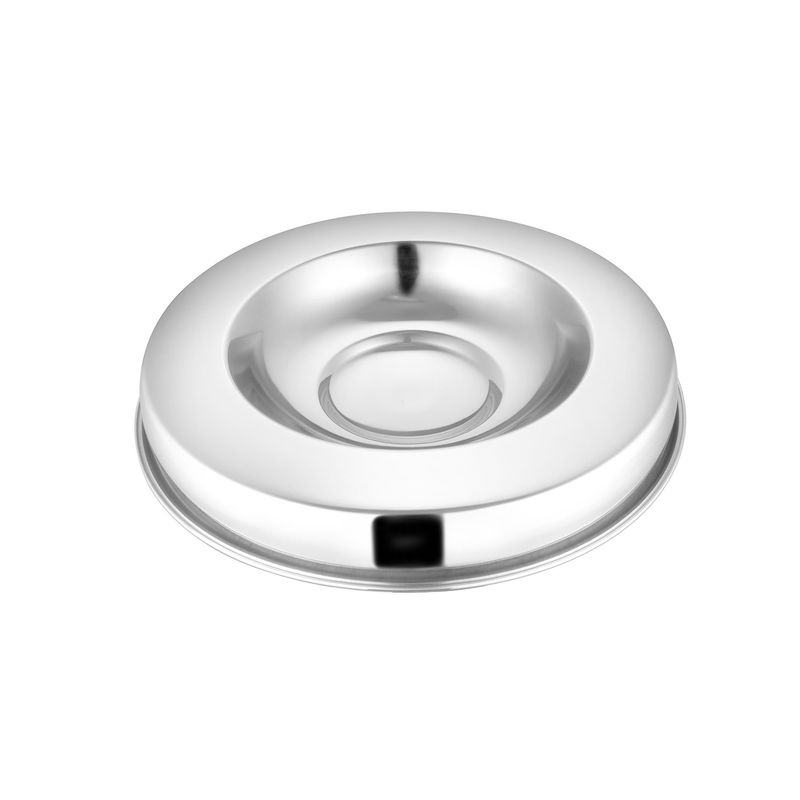 Stainless-Steel--Flying-Saucer--Puppy-Food-Bowl-15-D-x-2--Deep