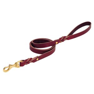 Weaver Heritage Twisted Latigo Leather Leash, 3/4" x 6'