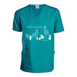 Dog-is-Good-Scrub-Top-Welcome-Diversity-Teal-XSmall