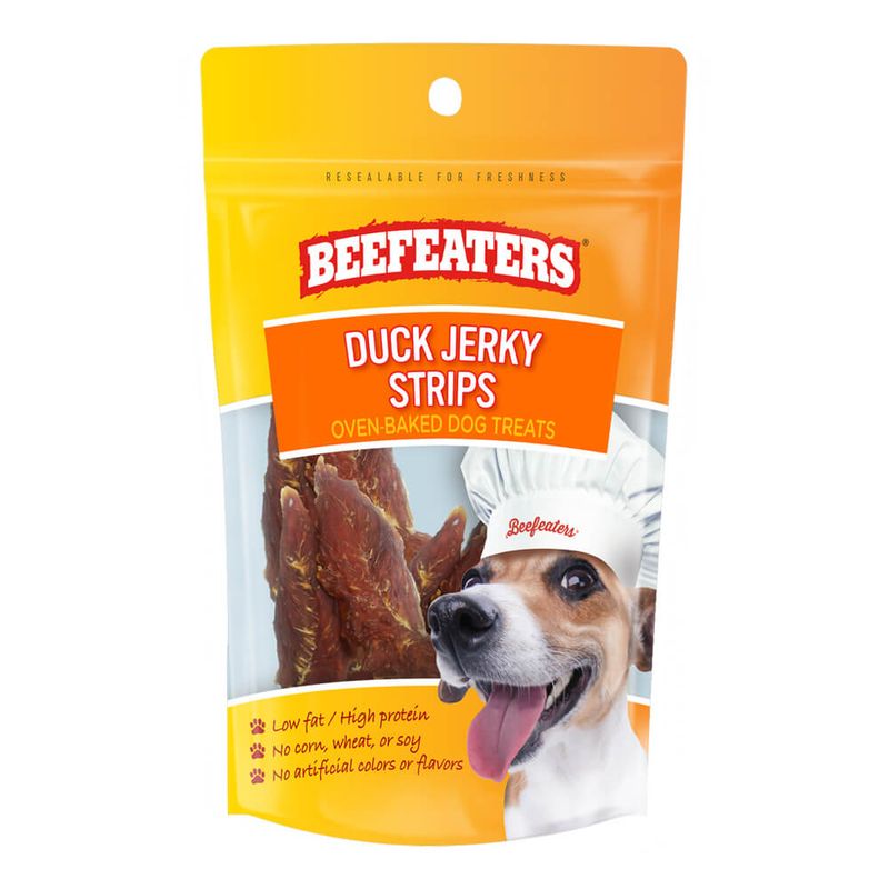 Beefeaters Duck Jerky Strips for Dogs - Jeffers