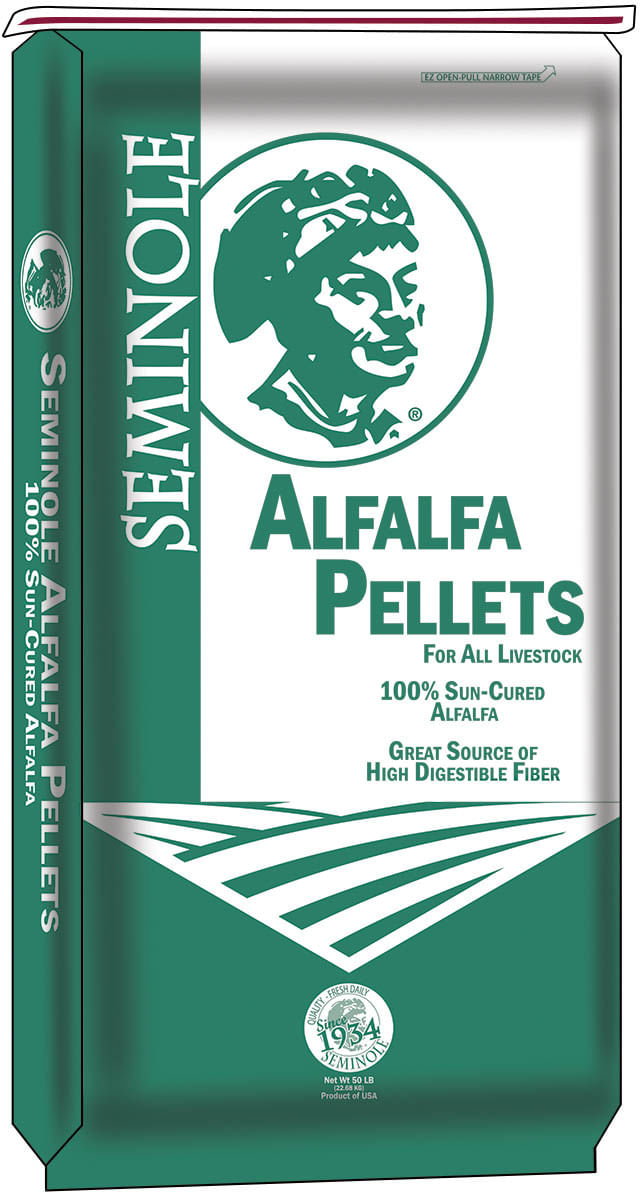 Seminole Alfalfa Pellets Livestock Feed, 50 lb Jeffers