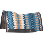 Classic-Equine-Contour-Wool-Top-Alpaca-Saddle-Pad-32--x-34--Navy---Tangerine