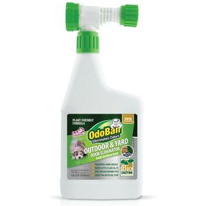 OdoBan Outdoor & Yard Odor Eliminator Super Concentrate with Hose End Sprayer, 32 oz