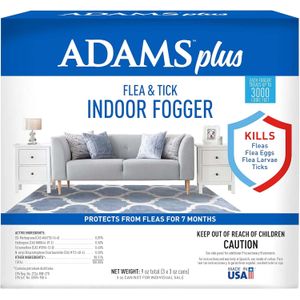 Adams Plus Flea & Tick Indoor Fogger, 3-pk (3 oz each)