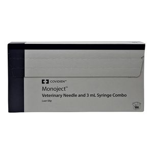 Monoject Syringes with Needles  3 cc LS with 22g x 3/4"