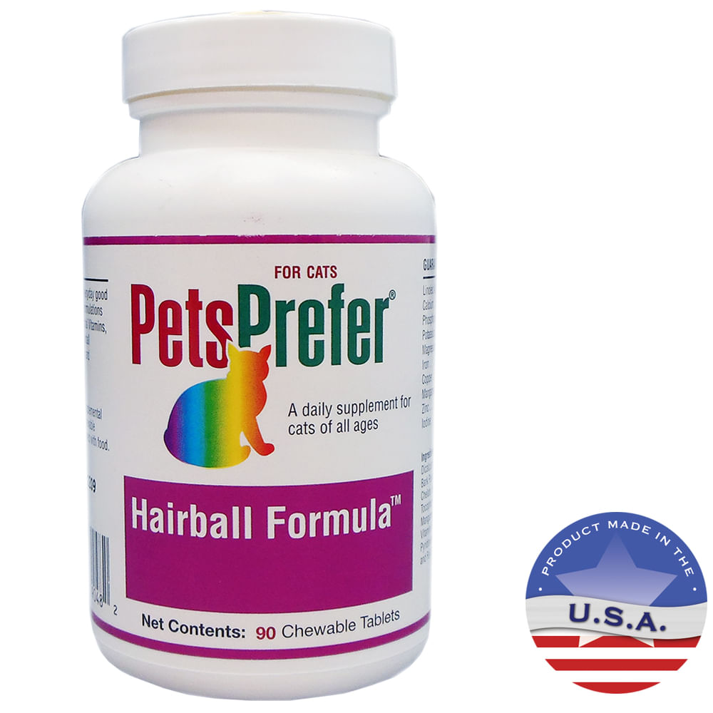 PetsPrefer Hairball Formula Chewable Tablets for Cats, 90ct Jeffers