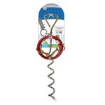 Walk-About-Tie-Out-Dog-Spiral-Stake-Silver-15-Ft