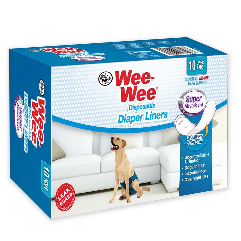 Wee-Wee-Super-Absorbent-Disposable-Dog-Diaper-Liners-10-Count